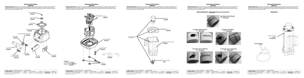 Diagram Diagram and Parts List for HBF600-UK  Hamilton Beach Blender